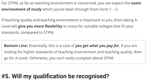 Opting for the january and march intakes will mean that you'll be ahead of. A Level Vs Stpm Which One Should You Pick By Mr Chia