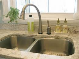 Tips for keeping your marble counter tops clean use a good marble cleaner when cleaning your kitchen. Filling Those Sink Holes In Granite Counters For Soap Dispensers Young House Love