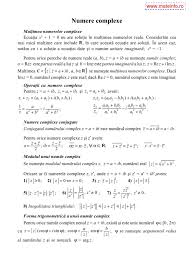 Modulul unui număr complex 6. Numere Complexe