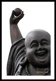 Fat Buddha Framed Art Prints for Sale