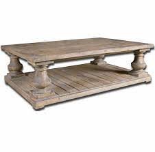 Reclaimed wood round coffee table vintage industrial furniture living room lounge home solid wooden teak rustic side end table retro style. Salvaged Wood Rustic Coffee Table 60 Zin Home