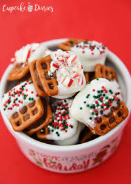 (click on the photo for recipe). Christmas Caramel Pretzel Bites