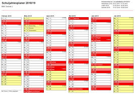 Wochenkalender 2021 mit kalenderwoche 2 für deutschland mit angaben zu feiertagen, schulferien und den mondphasen. Schuljahresplaner Fur Das 2 Schulhalbjahr 2019 T2 Bbslu