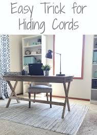 Easy Solution To Hide Cords In The Office Lemons Lavender Laundry Hide Cords Home Office Decor Home Office Furniture