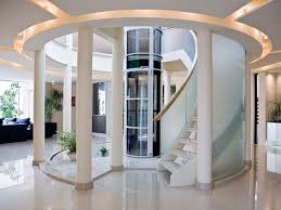 These Space Saving Home Elevators Are Vacuum Powered House Elevation Elevator Design Home Construction