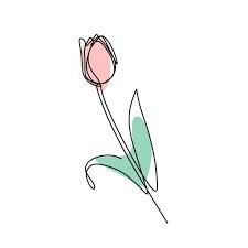 Lily Flower Blooming One Continuous Line Art Drawing Vector Illustration Blossom Bud Botany Png And Vector With Transparent Background For Free Download In 2020 Line Art Drawings Line Art Flowers Line Art