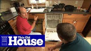 Remove cabinet doors and set aside. How To Add A New Dishwasher To A Kitchen This Old House Youtube