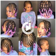 The hairstyle boasts of tightly combed back hair on top and it is parted right in the center with a thin and cute small braid. Pin On Kids Braided Hairstyles Kids Hairstyles Girls Braids For Kids Toddler Braided Hairstyles