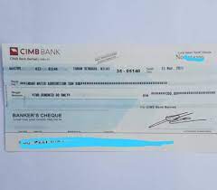 Oleh karena itu, harap memeriksa kembali. Cara Mudah Buat Bankers Cheque Nenasmadu
