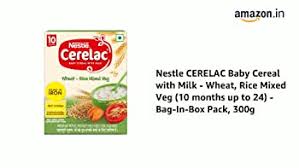 Nestle Cerelac Baby Cereal with Milk , Wheat - Rice Mixed Veg , From 10 to  24 Months , Stage 3, Source of Iron & Protein , 300g : Amazon.in: Grocery &  Gourmet Foods
