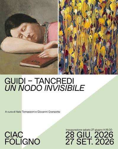 Sabato 27 giugno al CIAC apre la mostra "Guidi- Tancredi. Un nodo invisibile" Oltre settanta opere rare mettono in dialogo due giganti dell'arte italiana del Novecento: la pittura luminosa e poetica di
