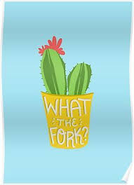 The more you have to choose from, the harder it is to choose. What The Fork Cactus The Good Place Poster By Sillyromantics The Good Place Poster Best