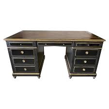Vintage secretary desk, french country desk, hand painted writing desk, computer desk, dresser, desk with drawers, make up vanity vintage2go4 5 out of 5 stars (29) $ 389.00. Neoclassical Style Hand Painted Twin Pedestal Partners Desk For Sale At 1stdibs