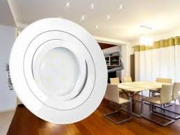 Rf 2 Runder Led Einbauspot Weiss Schwenkbar Flach Inkl Led Modul 230v 5w Warmweiss Einbaustrahler Einbauleuchten Led Einbauspots
