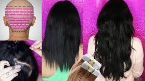 How To Apply Tape Hair Extensions Correctly At Home Save Irresistible Me Extensions