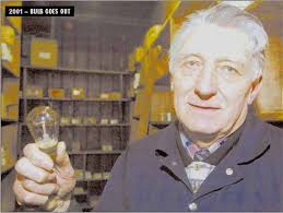 Livermore's Centennial Light Tribute to Martin & Newby Bulb