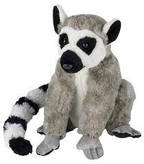 10 Inch Ring Tailed Lemur Stuffed Animal Plush Floppy Zoo Species Collection Lemur Plush Stuffed Animals Animals
