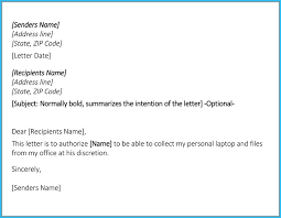 Athority latter.in which the agent is the person who will get all the authorities or power. Authorization Letter Of Collection How To Write It Free Templates