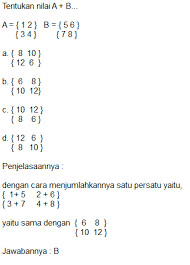 15 contoh soal dan pembahasan materi peluang kejadian matematika. Contoh Soal Matriks Kelas 11 2019 Dan Kunci Jawabannya