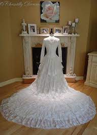 Vintage Chantilly Lace Cupcake Wedding Antique Wedding Gown Cupcake Dress Vintage Outfits