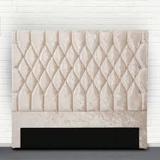 Housse de tête de lit 160 en lin lavé | maisons du monde. Tete De Lit Capitonne Avec Strass Focus Beige Tete De Lit 160 Cm Vente De Tete De Lit Conforama