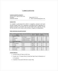 Chartered Accountant Resume Template 5 Free Word Pdf Documents Download Free Premium Templates