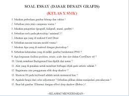 Dalam kesempatan kali ini saya akan share mengenai links download buku guru kurikulum 2013 dan buku siswa gratis untuk kelas x (sepuluh) sma/ma dan atau sederajat. Soal Dan Jawaban Tik Materi Desain Grafis Jawabanku Id