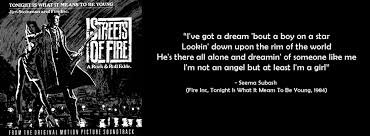 A Rock N Roll Fable Fireinc 1984hits Tonightiswhatitmeanstobeyoung Streetsoffire Fbcoverphotos Seemasuba With Images Someone Like Me Fb Cover Photos Streets Of Fire