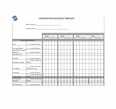 21 Construction Schedule Templates In Word Excel