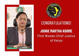 Judge martha koome nominated for the position of chief justice to replace david maraga. Congratulations To Justice Martha Koome First Woman Chief Justice Of Kenya