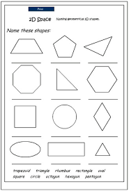 High quality printable resources to help children identify, understand and use 2d shapes and 3d shape. 25 Awesome Free Printable 2d Shapes Worksheets Jaimie Bleck