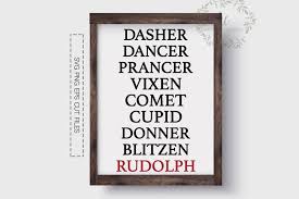 Download Reindeer Names Svg Free Pics