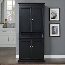 Wood Pantry In Black Bowery Hill Target Kitchen Cabinet Storage Pantry Cabinet Crosley Furniture