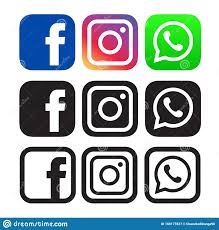 New users enjoy 60% off. Facebook Instagram And Whatsapp Logos Editorial Photography Illustration Of White Follow 168177827