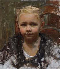Mike Malm, Little Girl, oil, 13 x 10.