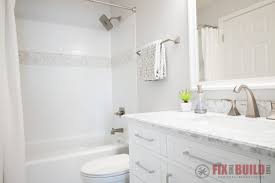 The old paint was a yellowish white which made the bathroom feel drab and boring. Diy Small Bathroom Remodel Fixthisbuildthat