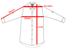 Resultado de imagen de shirt measures