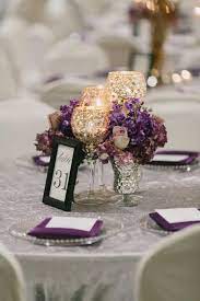 Gorgeous Purple October Wedding Color Inspirations Purple Wedding Centerpieces Wedding Centerpieces Diy Wedding Centerpieces