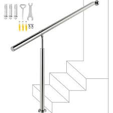 Stairs, a stairway, a staircase, a stairwell, or a flight of stairs is a construction designed to bridge a large vertical distance by dividing it into smaller vertical distances, called steps. Stair Handrail Stair Rail Stainless Steel Balcony Handrail 2 3 Step Post Railing Ebay