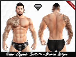 Related search for tribal tattoos roman reigns Second Life Marketplace Hud Tattoo Applier Aesthetic Roman Reigns Upper Body