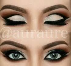 Black And White Eyeshadow Makeup Pin By Nicole Kilafwa On White Eyeshadow Makeup Eye Makeup Eye Make Up Beauty Makeup