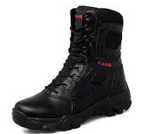 Ankle Boots Men Tactical Military Leather SWAT Army Combat ...