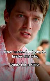 Saxon White Lotus Acting