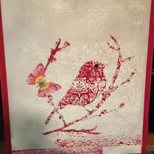 Paint Canvas Pink Print Down Embossed Wall Paper Stencil Bird On With Spray Paint Maple Leaf Tattoo Pretty Birds Black Bird