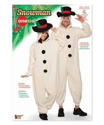 Forum Novelties White Black Piece Snowman Costume Adult