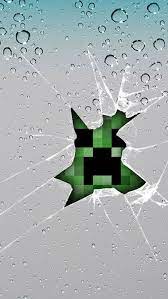 The Default Wallpaper For Ipod Iphone Ipad But With The Creeper Blown Up Into It Minecraft Wallpaper Minecraft Posters Creeper Minecraft