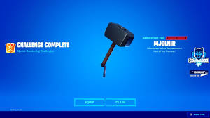 In this video i will show you how to get thors hammer in fortnite! How To Unlock Thor Hammer Pickaxe In Fortnite Prove Your Worth By Picking Up Mjolnir As Thor Youtube