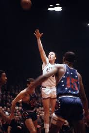 Jack Twyman of the then Cincinnati Royals in a game with the Philadelphia  76ers, Cincinnati Gardens, Jul 17, 1965. ph: Ron Wolfson