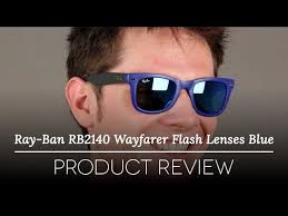 Ray ban rb2132 new wayfarer. Ray Ban Rb4105 Folding Wayfarer Flash Lenses Blue Review Youtube