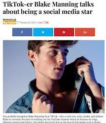 Blake Manning's Instagram, Twitter & Facebook